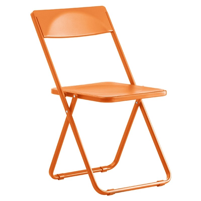 SLIM Commander Chair_Light Folding Chair/Shuangju (Products Only Delivered to Taiwan) - Chairs & Sofas - Plastic Orange