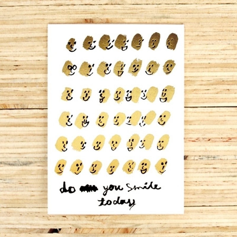 Do you smile today Greeting Card - 卡片/明信片 - 紙 