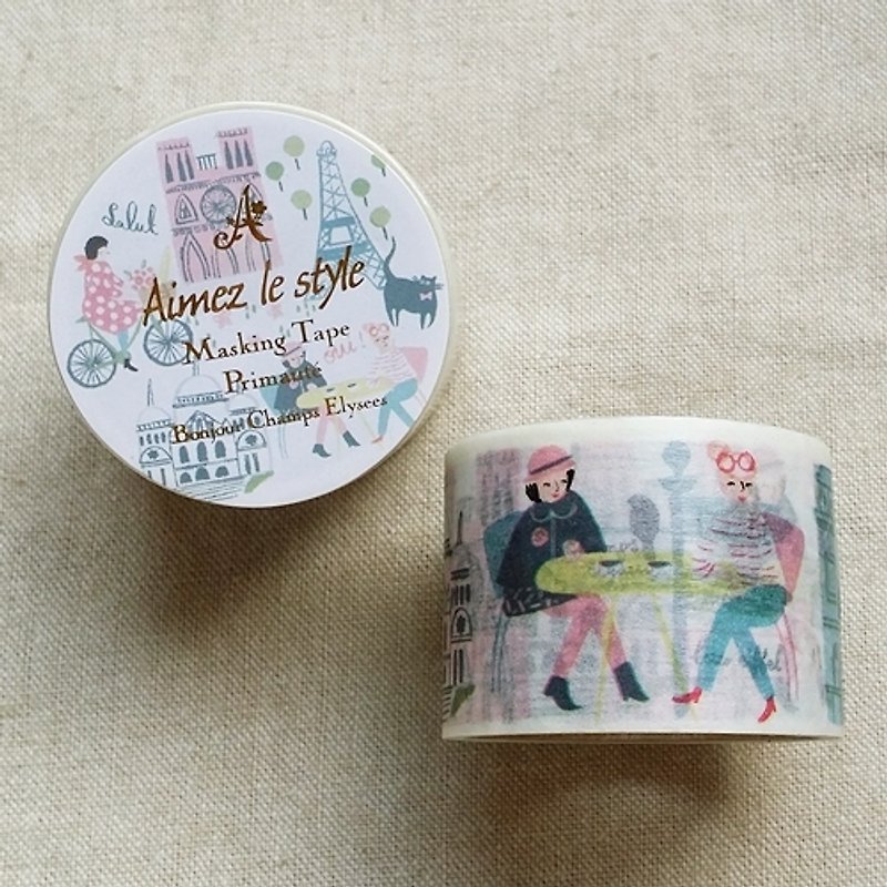 Aimez le style 寬版和紙膠帶 (02976 香榭麗舍) - Washi Tape - Paper Multicolor