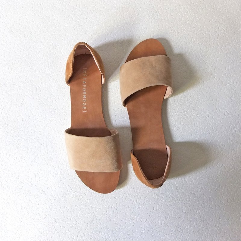 MétaFormose cashmere leather sandals mixed colors - Women's Casual Shoes - Genuine Leather 