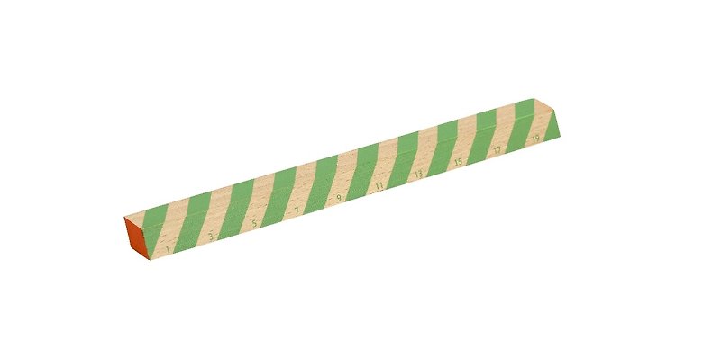 Wooden Ruler - 20cm (條紋) - 其他 - 木頭 多色
