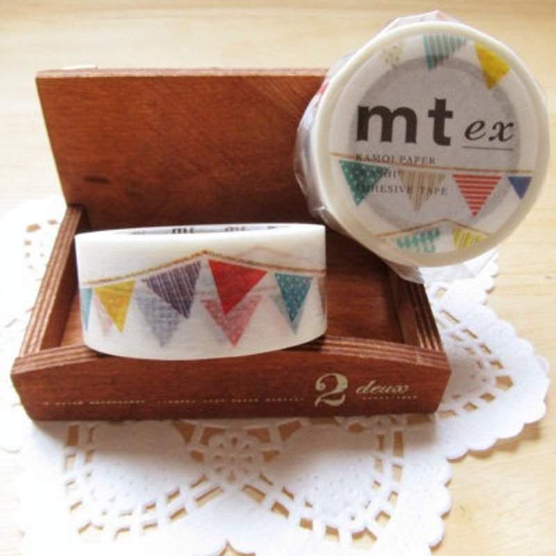 mt and paper tape mt ex [party flag (MTEX1P82)] - Washi Tape - Paper Multicolor