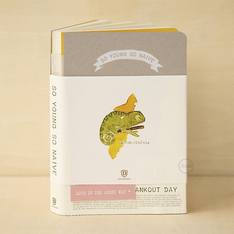 Shine x nine mountains 'was small and innocent' special edition notebook hand book - Chameleon - Notebooks & Journals - Paper 