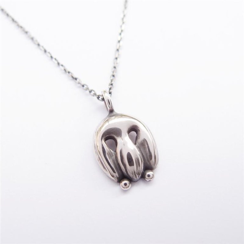 Atrnouveau flower shape----925 necklace - สร้อยคอ - โลหะ 