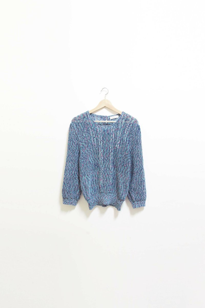 [Wahr] blue color sweater - Women's Sweaters - Other Materials Multicolor