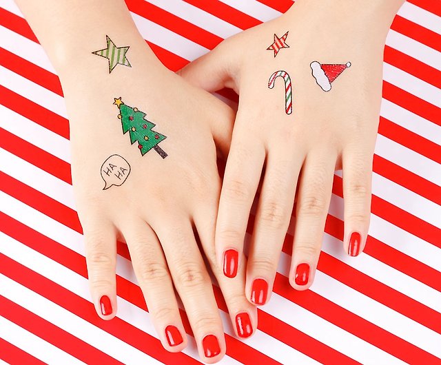 Christmas Temporary Tattoos By Edamay  notonthehighstreetcom