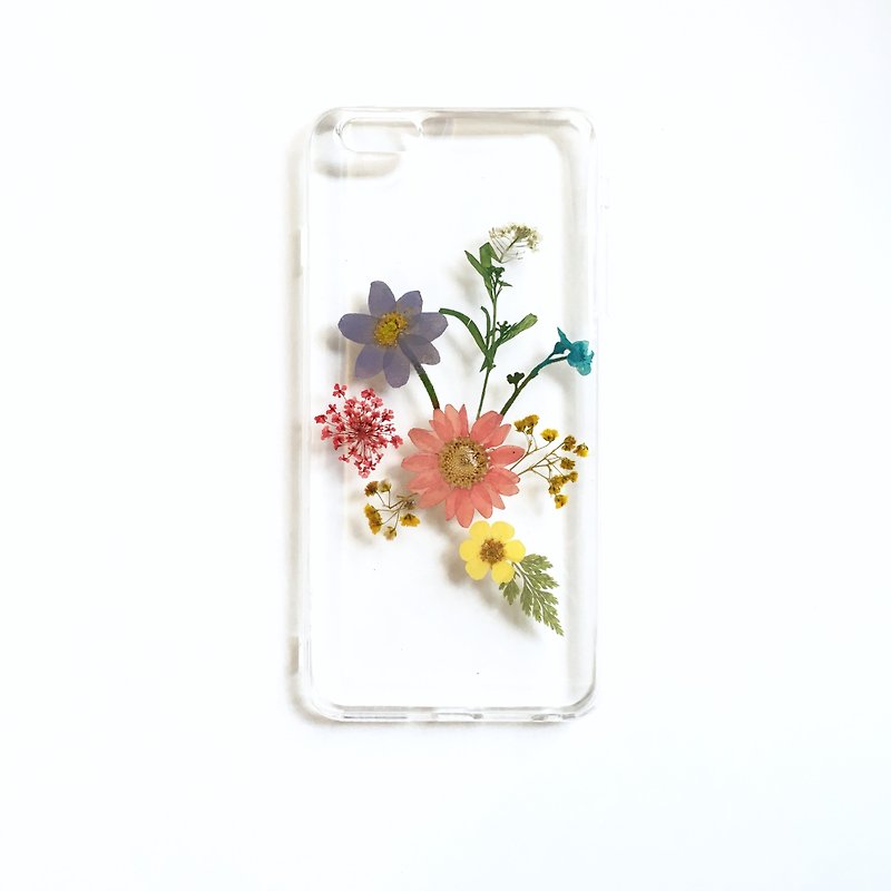 Rainbow :: Pressed flower phone case - เคส/ซองมือถือ - พลาสติก หลากหลายสี