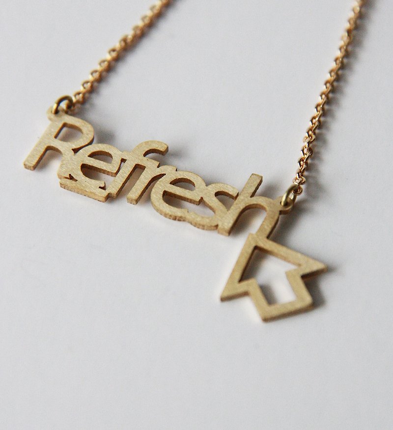 Get Refresh Pendant/Necklace - Necklaces - Other Metals Gold
