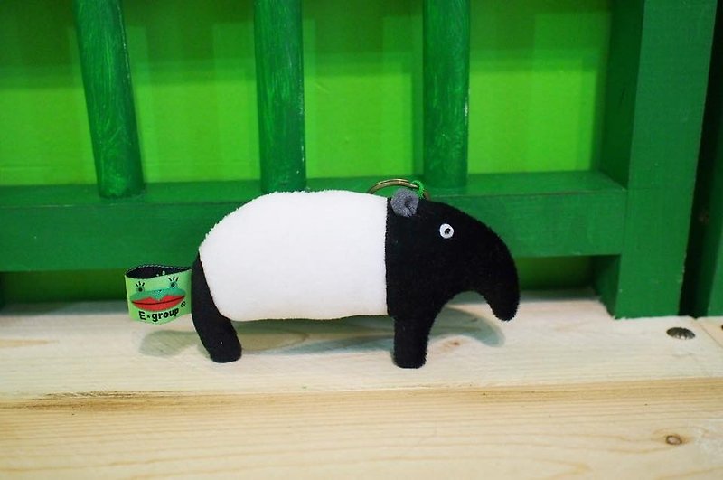 E * group Malayan tapir handmade doll Charm Key Chains - Keychains - Other Materials Green
