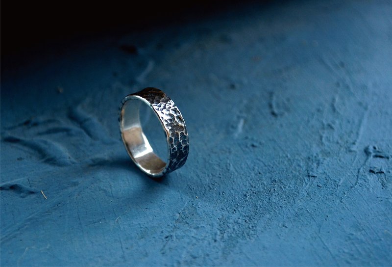 The hermit | 999 silver ring - แหวนทั่วไป - โลหะ สีน้ำเงิน