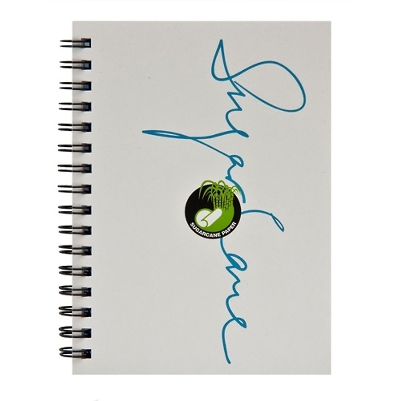 O'BON Green Sugar Caneノートブック-Simple Series_Blue - ノート・手帳 - サステナブル素材 ホワイト