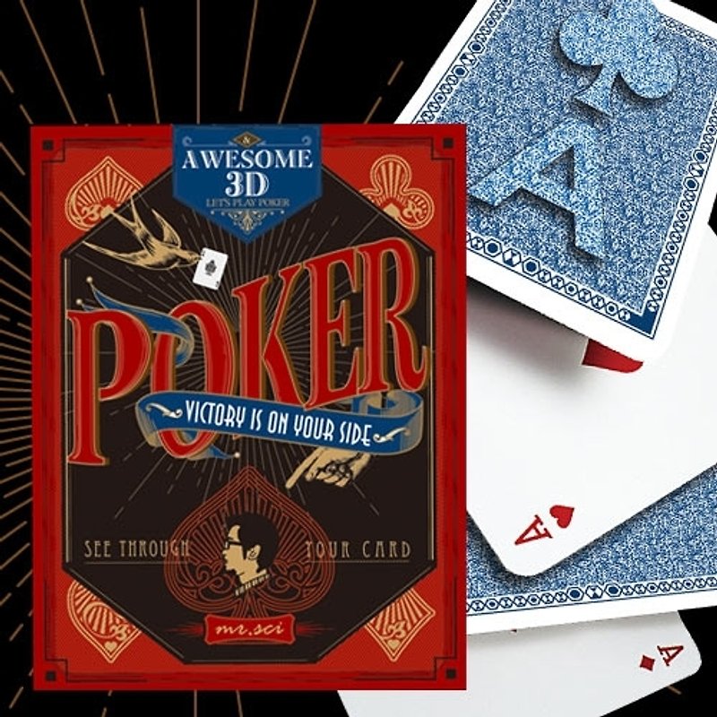 3D POKER - Board Games & Toys - Paper Red