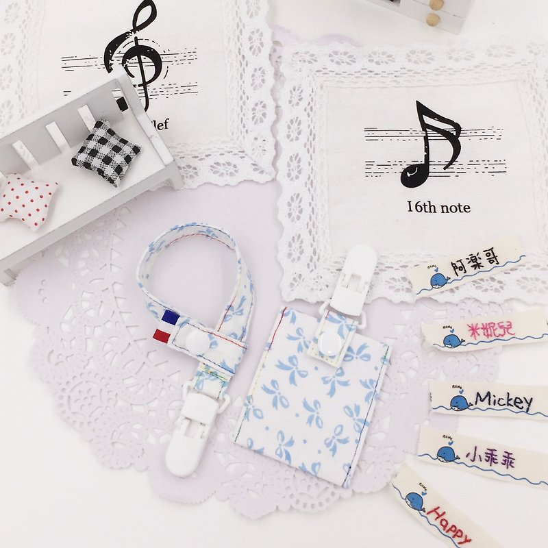 * Princess puff sugar - Hand Chain + pacifier clip clip-style peace symbol bags Shipping Pack ★ ★ strip can be customized to send the names of vanilla pacifier special ★ births C-5 - ผ้ากันเปื้อน - วัสดุอื่นๆ 