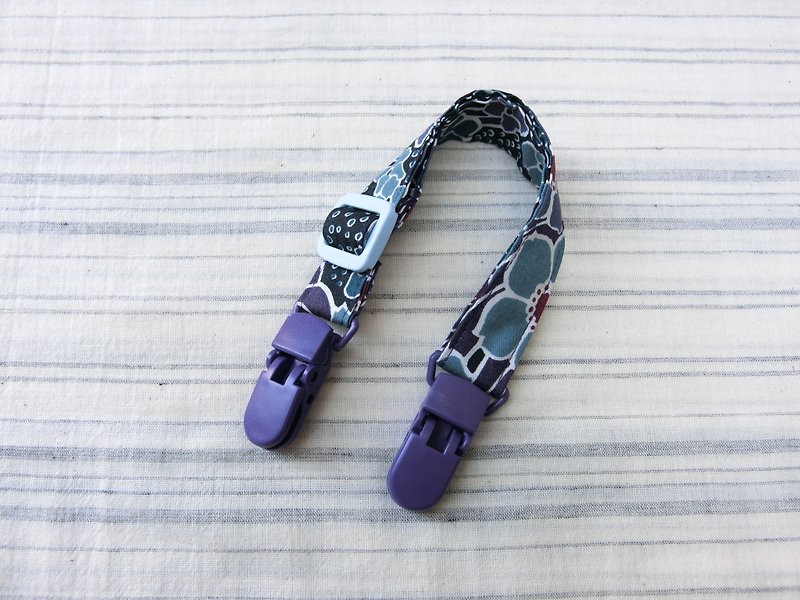 Wild Peony - Adjustable Double Head Universal Clip - Bibs - Other Materials Purple