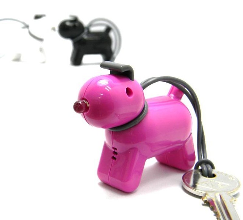 DoggyLED Voice Control Keyring-Pink - อื่นๆ - พลาสติก สึชมพู
