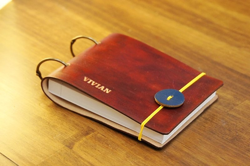 Personal data card holder leather - Notebooks & Journals - Genuine Leather 