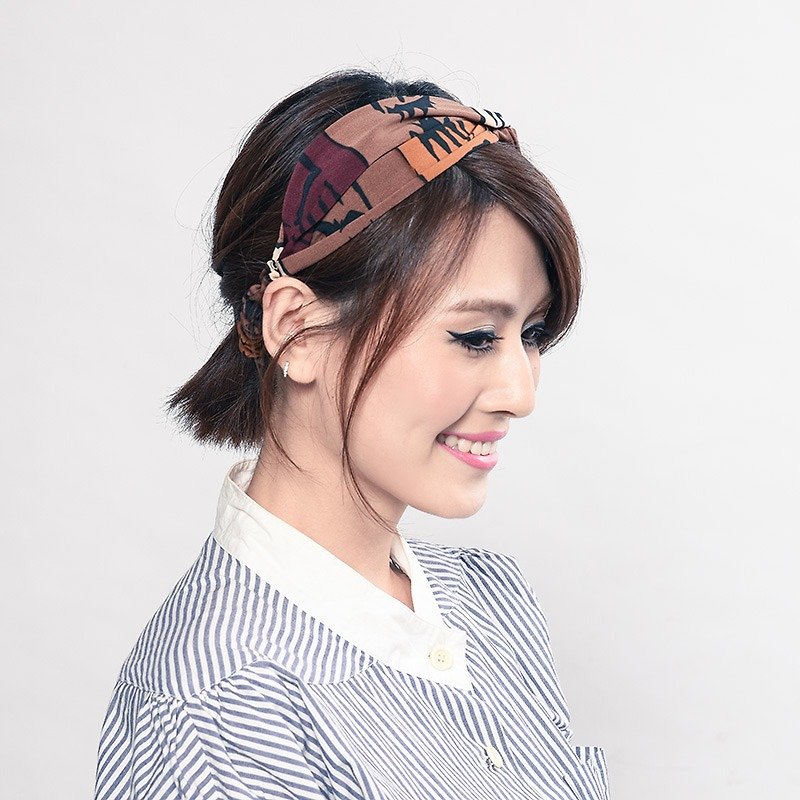 Sunshine Elastic hair band - Hair Accessories - Silk Brown