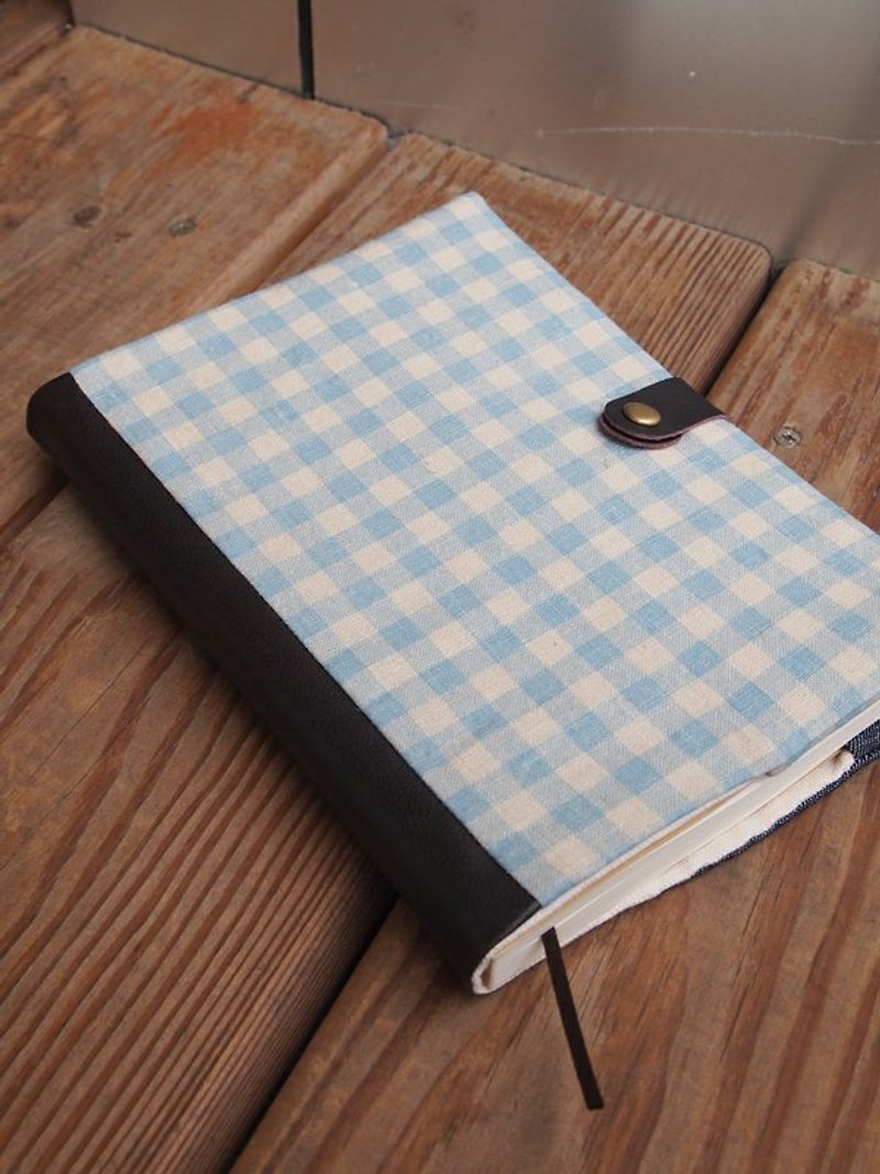 Mix and match graffiti notebook-blue plaid/hand account - สมุดบันทึก/สมุดปฏิทิน - วัสดุอื่นๆ 