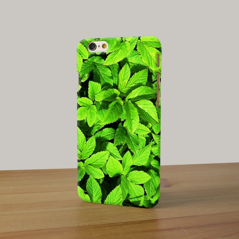 Green Leaves Art pattern 3D Full Wrap Phone Case, available for  iPhone 7, iPhone 7 Plus, iPhone 6s, iPhone 6s Plus, iPhone 5/5s, iPhone 5c, iPhone 4/4s, Samsung Galaxy S7, S7 Edge, S6 Edge Plus, S6, S6 Edge, S5 S4 S3  Samsung Galaxy Note 5, Note 4, Note 3 - Other - Plastic 