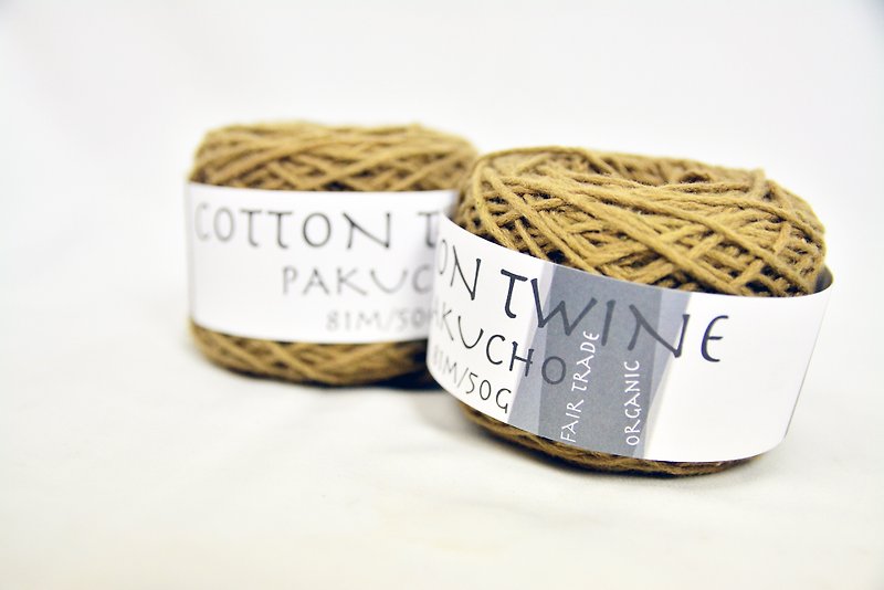 Pakucho Organic Yarn 原生有機棉線-鏽鐵-公平貿易 - 編織/羊毛氈/布藝 - 棉．麻 咖啡色