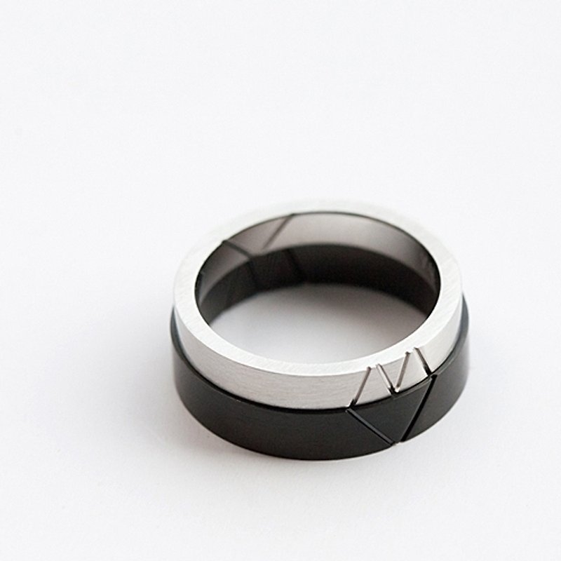 MV Couples steel ring (the ring, Valentine's Day gift, marry) - yyogurt - General Rings - Other Metals White