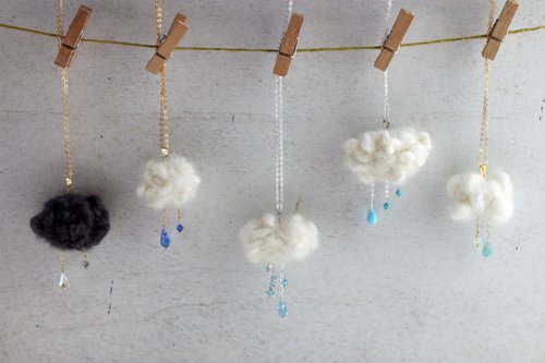 Baiyun Tianhe Stone Raindrop Necklace