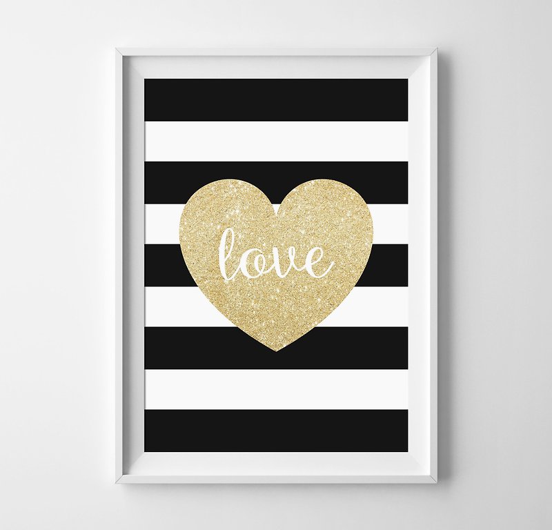 heart can be customized posters - Wall Décor - Paper 