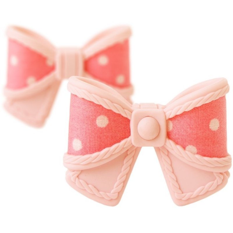 Vacii Haute Bow Hub - Frosted Strawberries - Cable Organizers - Silicone Pink