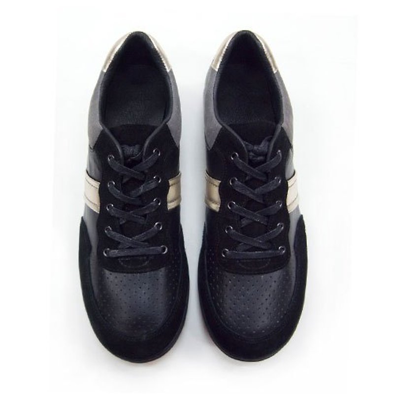 Mirako Sport 簡約經典真皮休閒鞋 M1103, 黑色 - Men's Casual Shoes - Genuine Leather Black