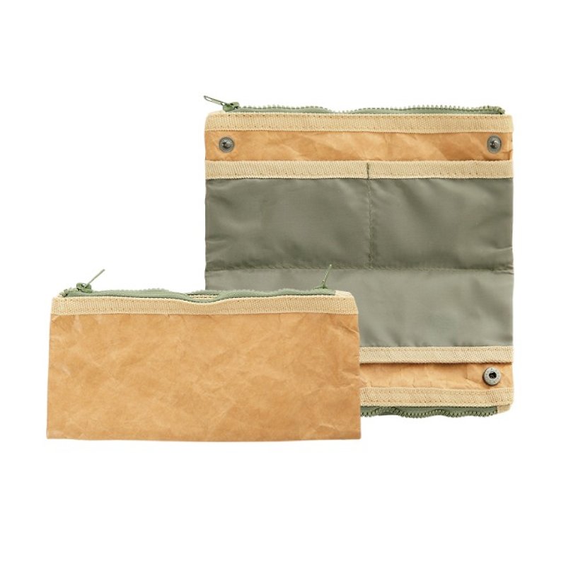 Japanese design new materials ● FLY BAG multifunction long clip - กระเป๋าสตางค์ - กระดาษ สีนำ้ตาล