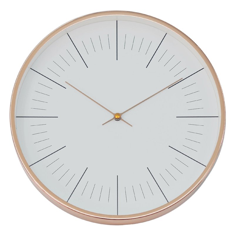 Mod- pure white line clock (metal) - นาฬิกา - โลหะ ขาว