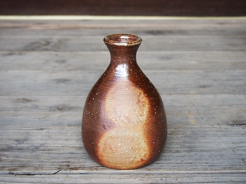 Bizen sake bottle [sesame] _t-014 - เซรามิก - วัสดุอื่นๆ สีนำ้ตาล