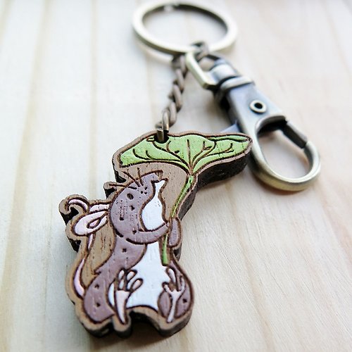 BangOn 老鼠與青蛙 - 木頭鑰匙圈