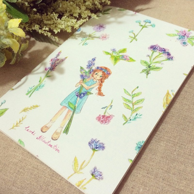 Notebook / flower girl - สมุดบันทึก/สมุดปฏิทิน - กระดาษ ขาว