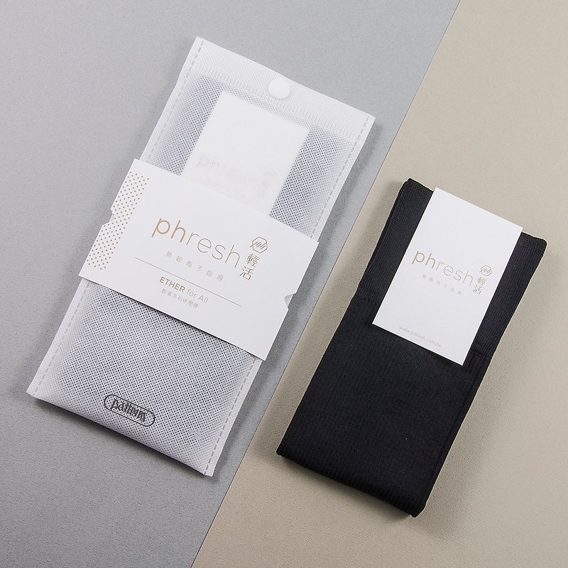 Ether - Crew Socks for All - Graphite Black - Socks - Other Materials Black