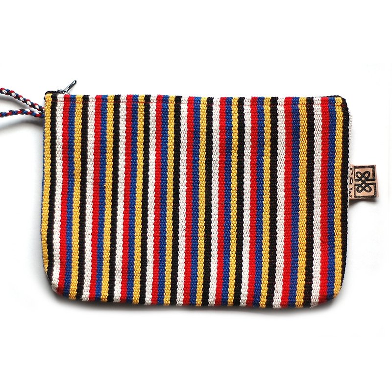 Cotton hand-woven atita waterproof storage bag - Yamaga - กระเป๋าเครื่องสำอาง - ผ้าฝ้าย/ผ้าลินิน หลากหลายสี