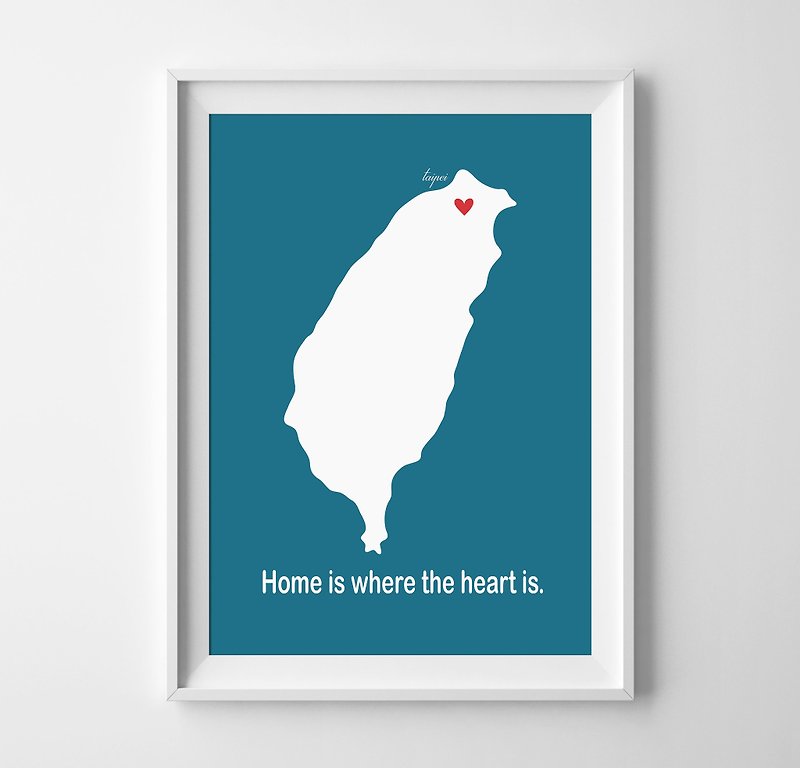 Home is where the heart is  客製化 掛畫 海報 - 壁貼/牆壁裝飾 - 紙 