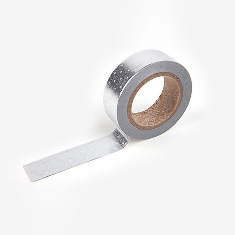 Dailylike-單捲紙膠帶37-銀河點點,E2D22374 - 紙膠帶/和紙/PET - 紙 灰色