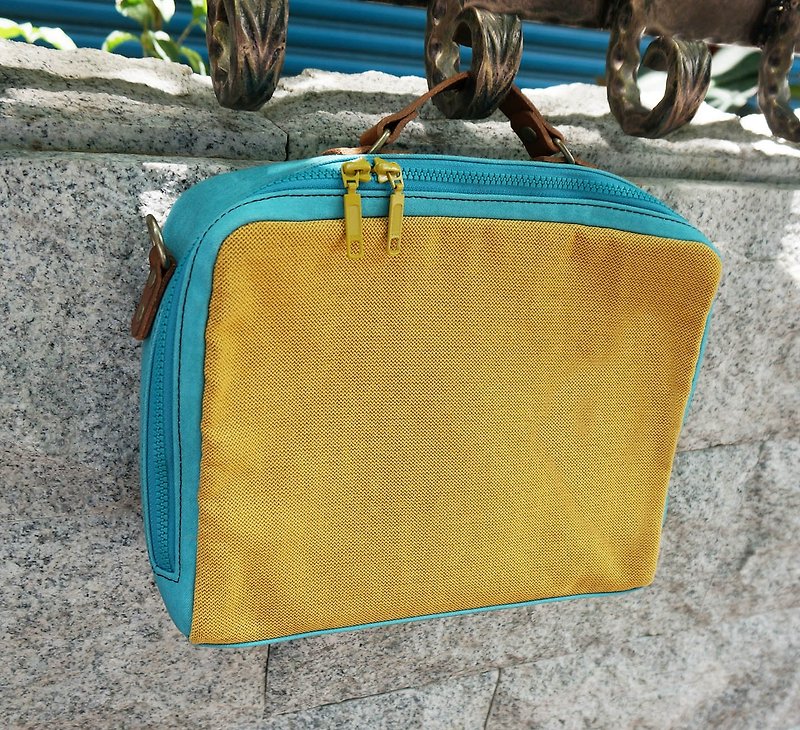 Sienna杯子蛋糕側背皮箱 - 行李箱/行李喼 - 其他材質 黃色
