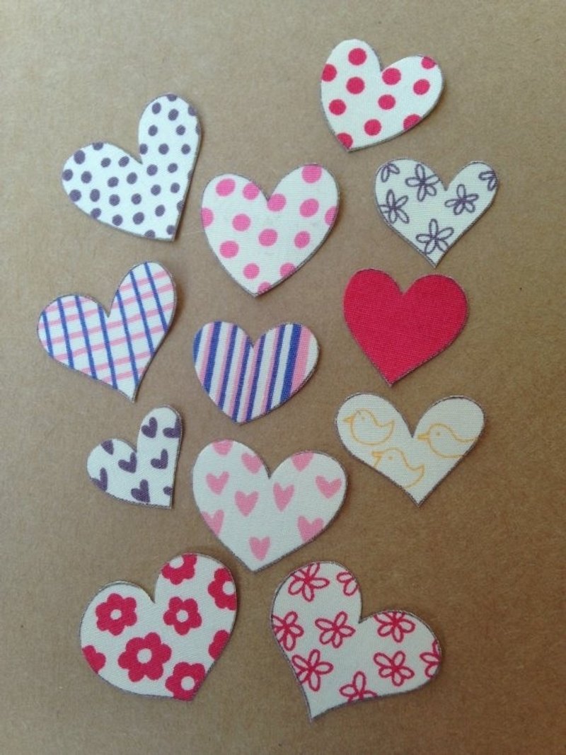 :: :: Sticker Book collection of colorful cloth stickers ‧ love │abbiesee gift shop - Stickers - Other Materials 