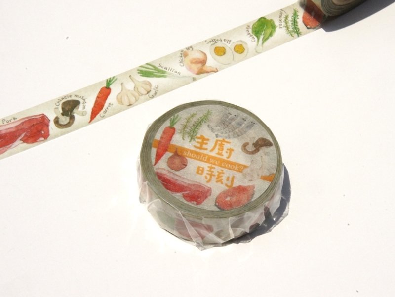 針線球 主廚時刻紙膠帶 - Washi Tape - Paper Orange