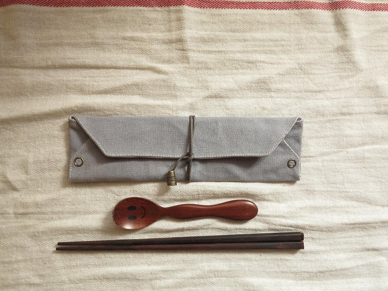 [Start of the] personal cutlery bag (gray-blue) - Other - Other Materials 