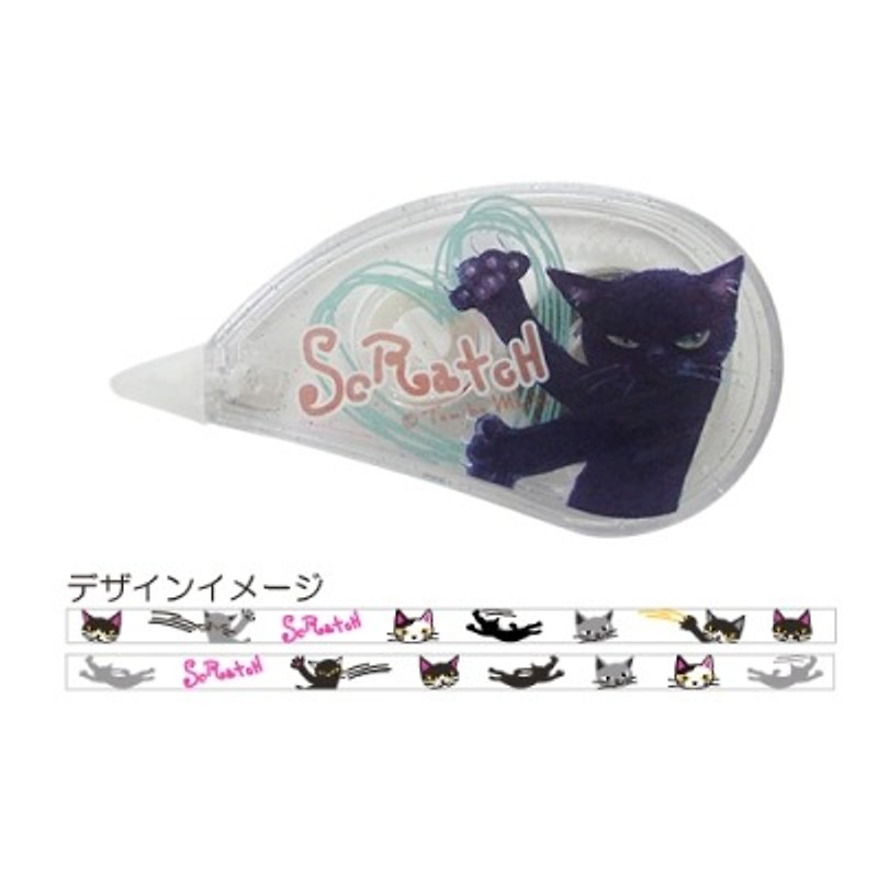 SCRATCH ,日本抓抓貓裝飾膠帶 (SC1408101) - 紙膠帶 - 紙 多色