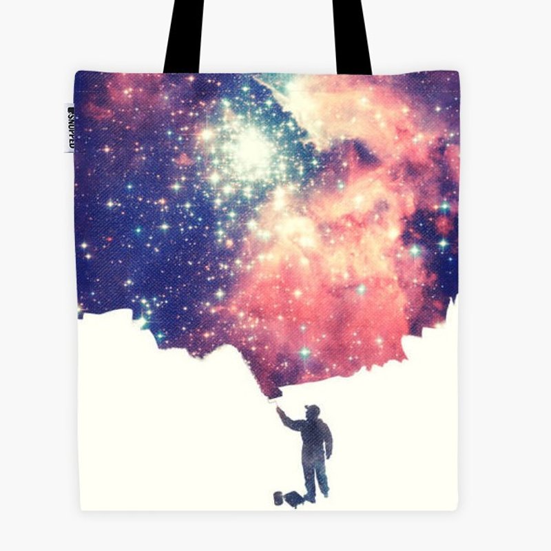 Filament - 帆布袋 - Painting the universe (Awsome Space Art Design) - 側背包/斜背包 - 其他材質 