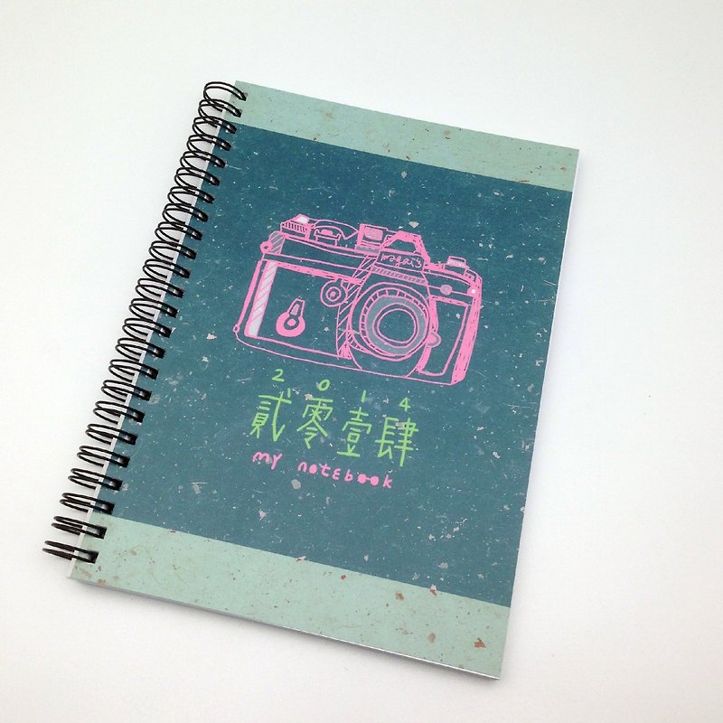 BLR Magaisカメラシリーズ空白スパイラルノート限定版 - ノート・手帳 - 紙 グリーン
