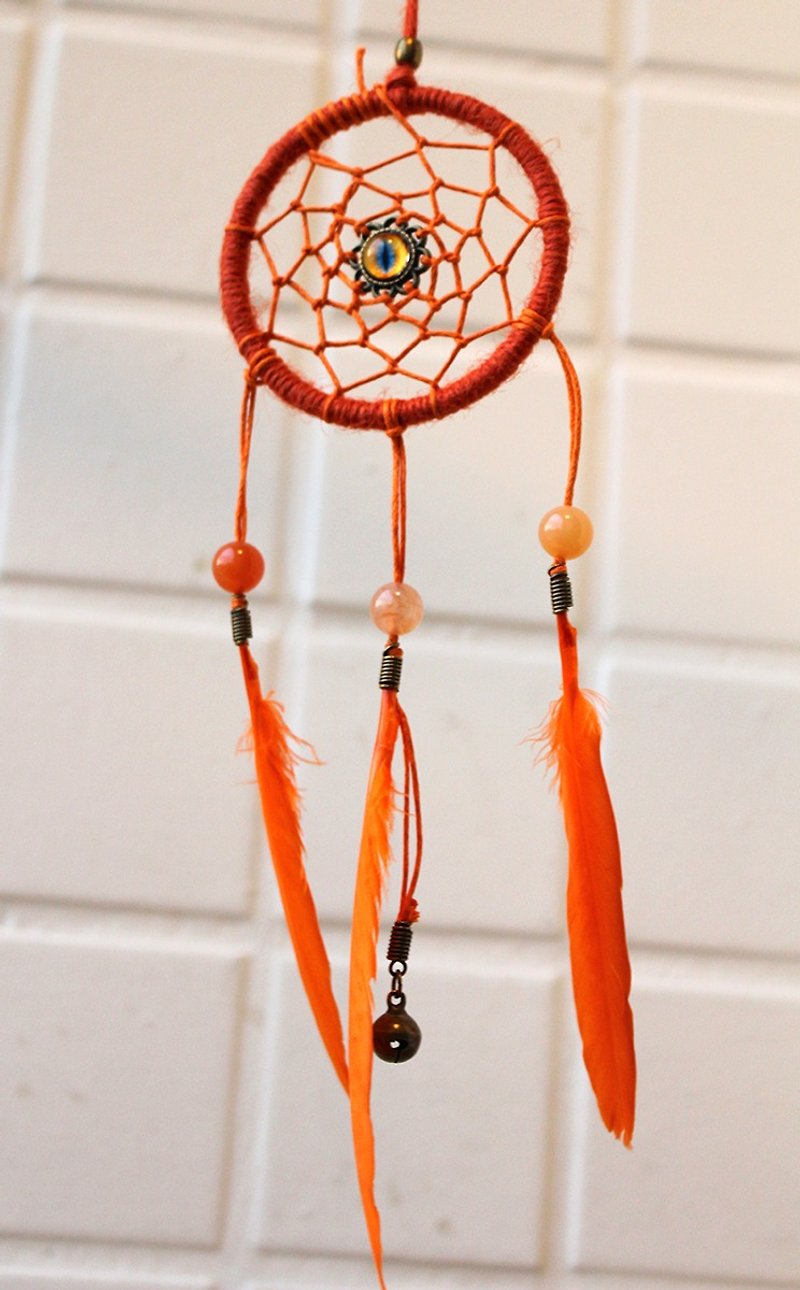 Cat guardian. Dreamcatcher - small (about 7 cm circle) - Other - Other Materials Pink