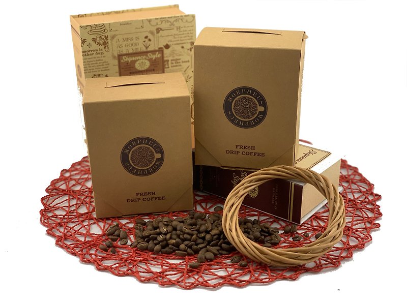 【莫菲爾斯莊園咖啡】濾掛式&耳掛式精緻小盒裝 - 咖啡/咖啡豆 - 新鮮食材 咖啡色
