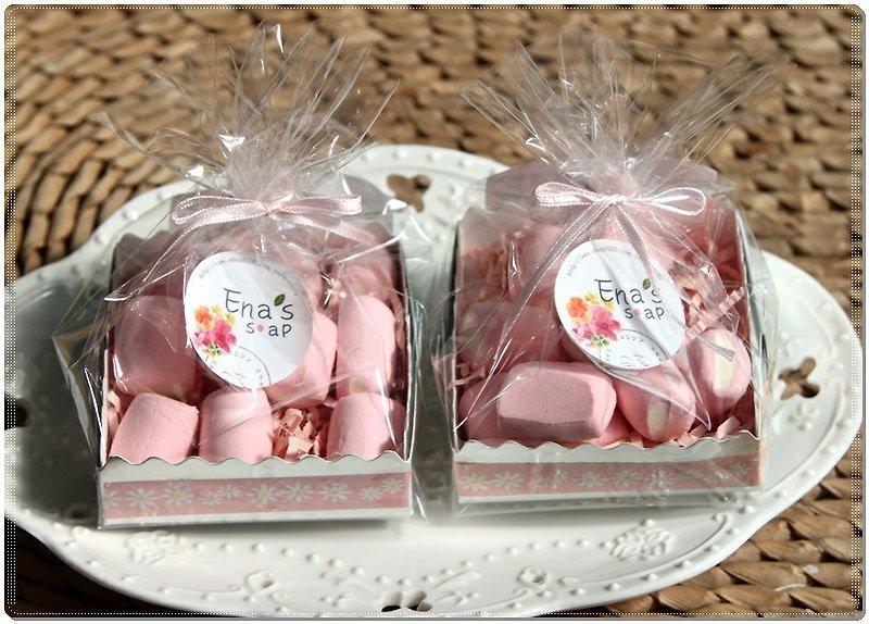 幸福粉紅棉花糖皂婚禮小物(10公克*20份) - 其他 - 其他材質 粉紅色