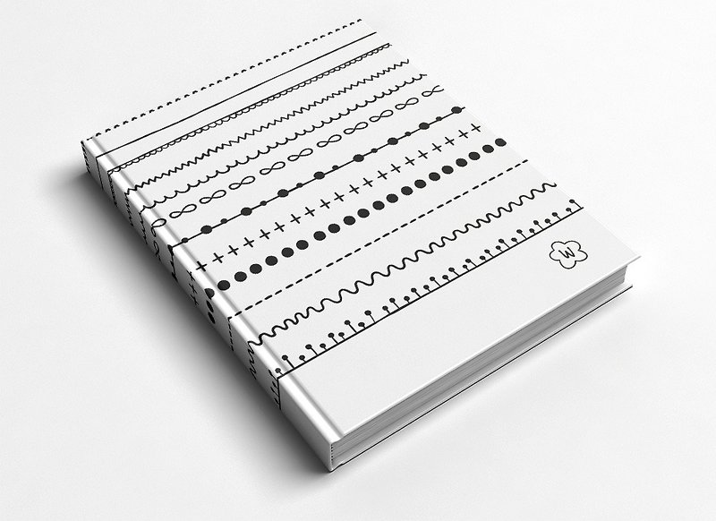 Rococo strawberry WELKIN hand-created_handmade book/notebook/handbook/diary-line - Notebooks & Journals - Paper White
