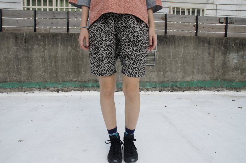 ❃❃❃復古印花馬褲❃❃❃ - Women's Pants - Other Materials Black